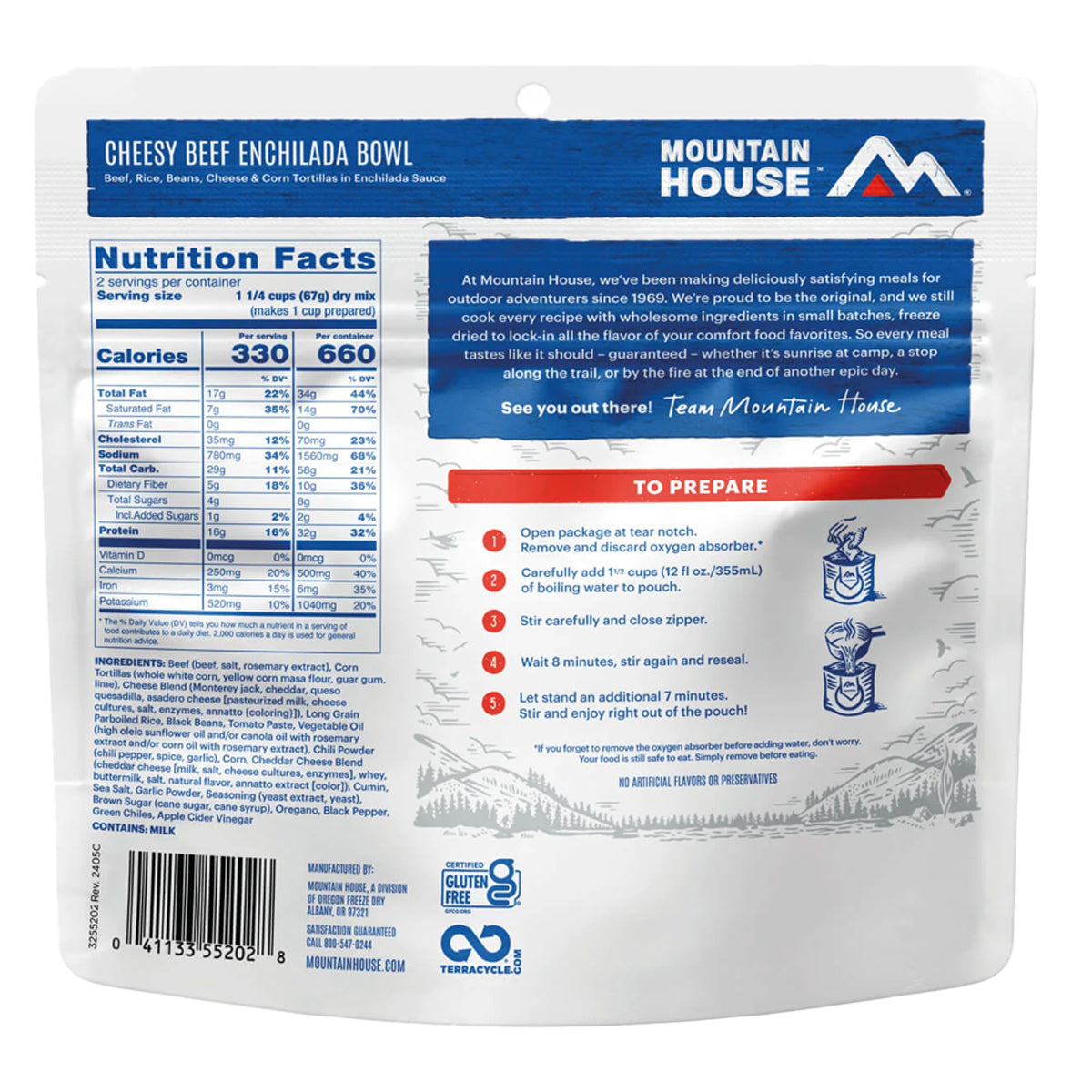 Mountain House Cheesy Beef Enchilada Bowl