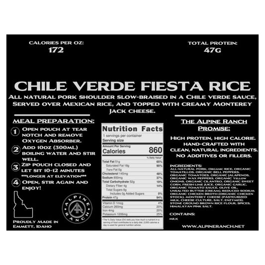 Another look at the Alpine Ranch Chile Verde Fiesta Rice