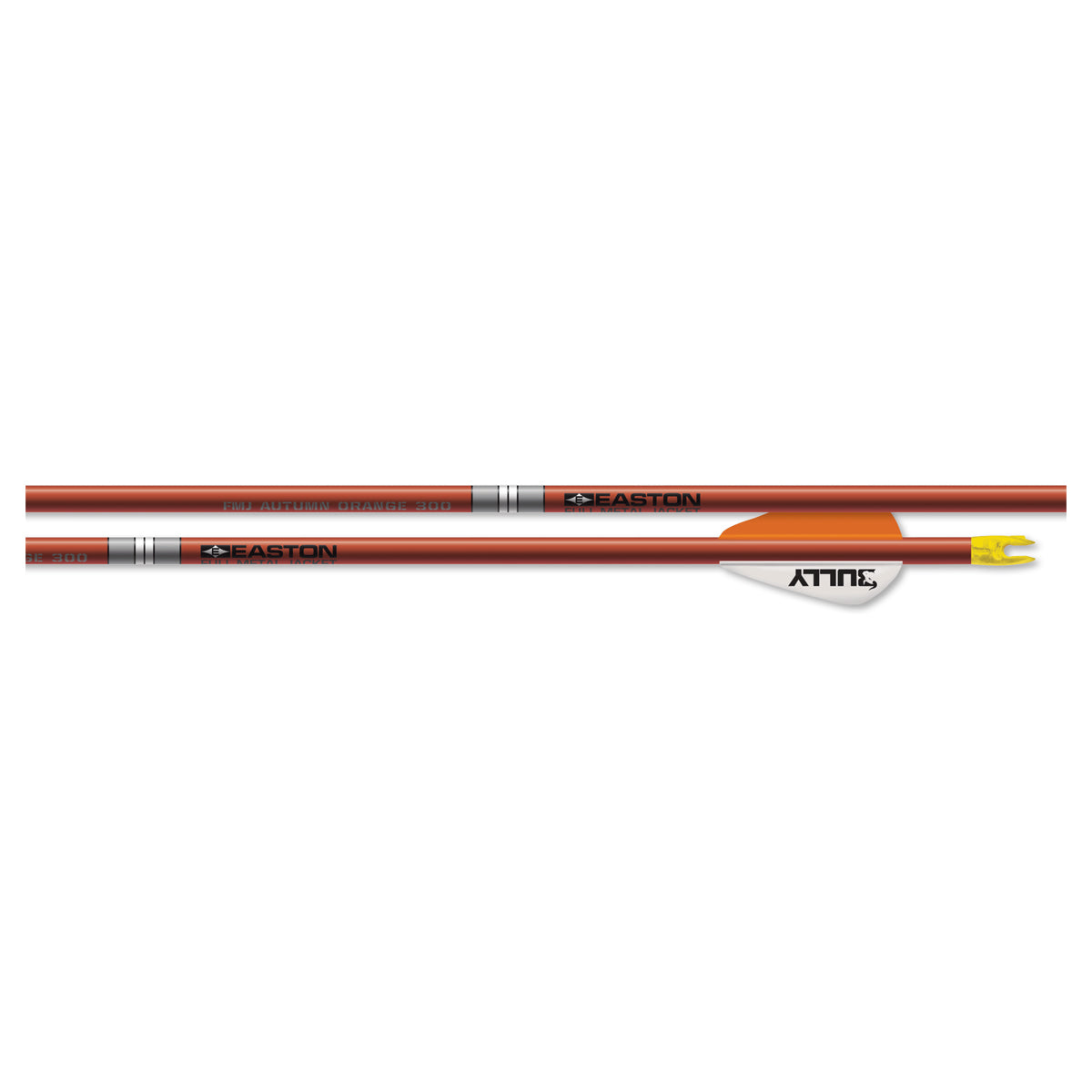 Easton FMJ 5MM Autumn Orange Limited Edition Pre-Fletched Arrow Shafts - 6 Count