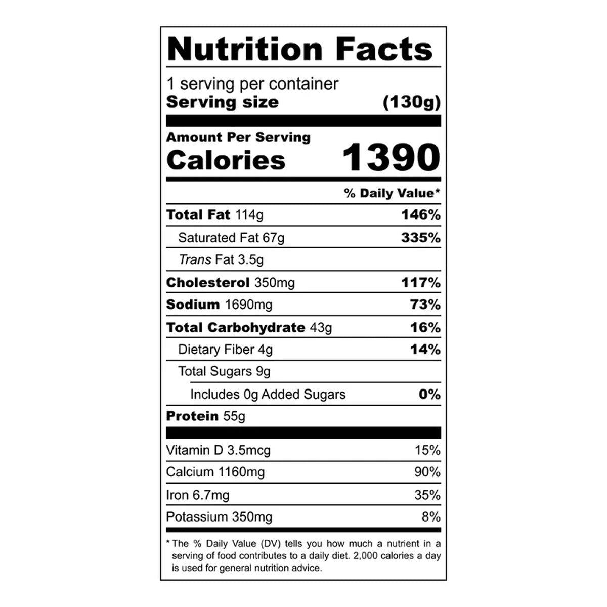 Foundation Outdoors Pasta Alfredo Meal