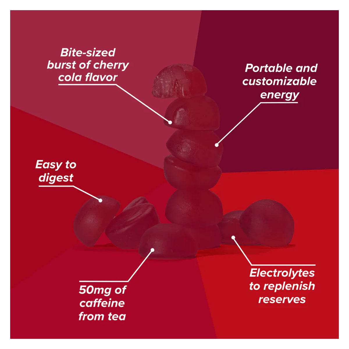 Honey Stinger Caffeinated Energy Chews - 12 Count