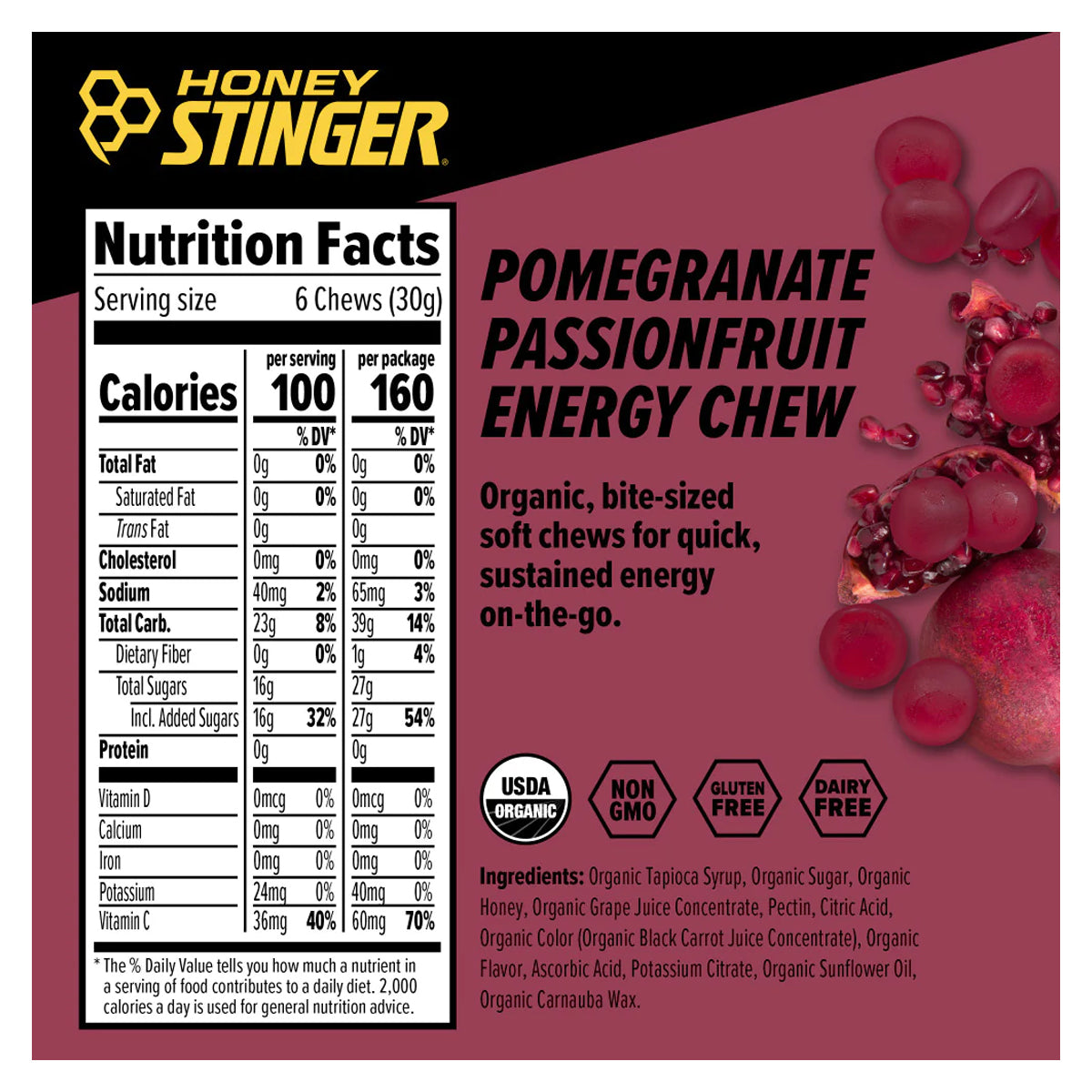 Honey Stinger Energy Chews - 12 Count