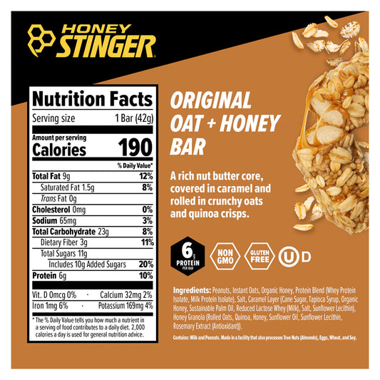 Another look at the Honey Stinger Oat & Honey Bar