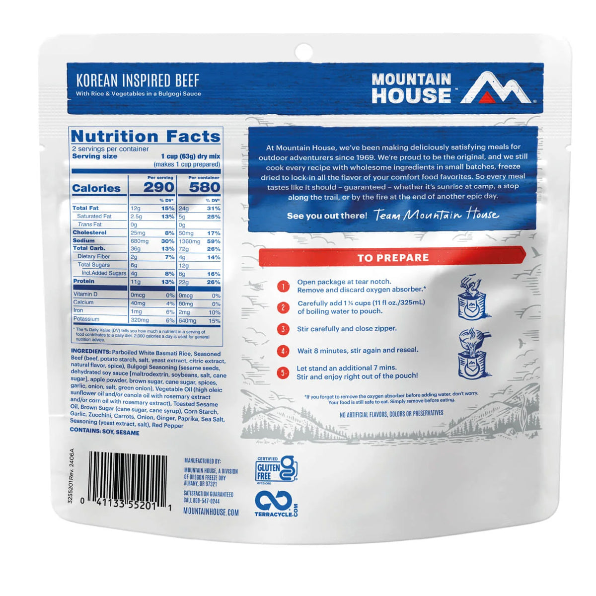 Mountain House Korean Inspired Beef