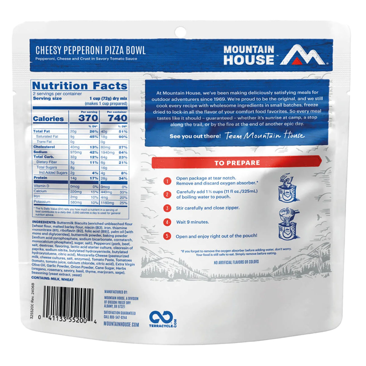 Mountain House Cheesy Pepperoni Pizza Bowl