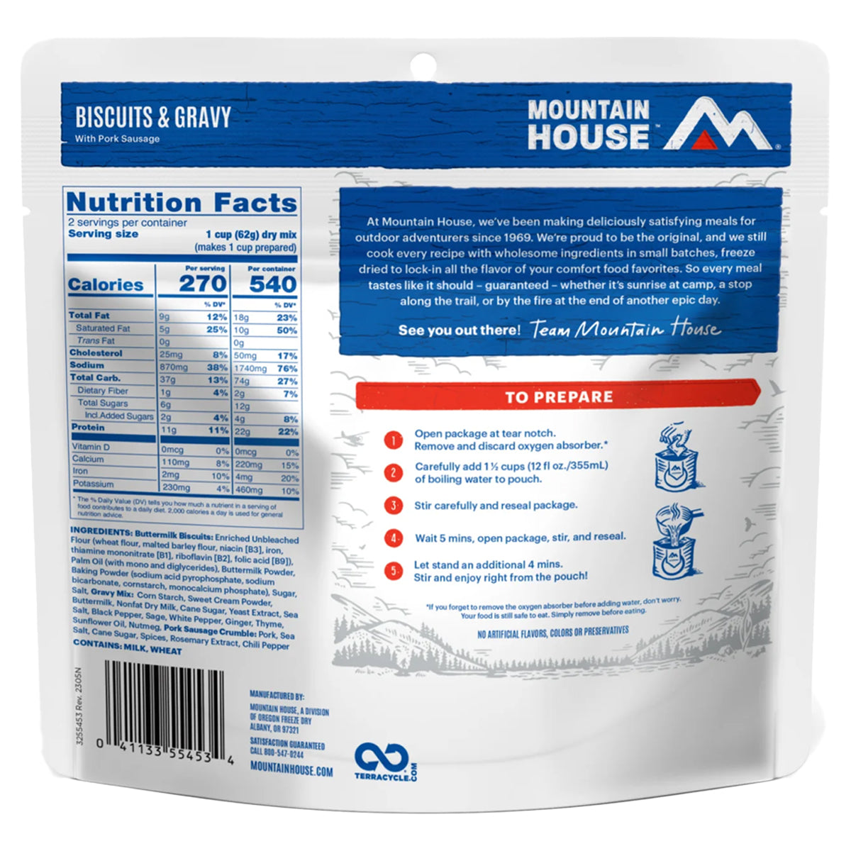 Mountain House Biscuits & Gravy