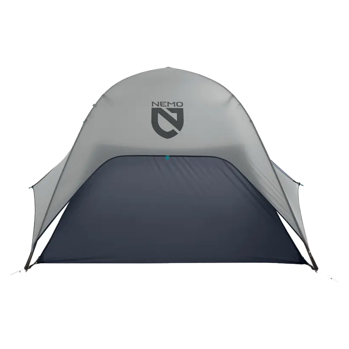 NEMO Hornet Elite OSMO 2P ultralight tent with grey-green OSMO ripstop rainfly, DAC Featherlite single-hub poles, two doors, and two vestibules