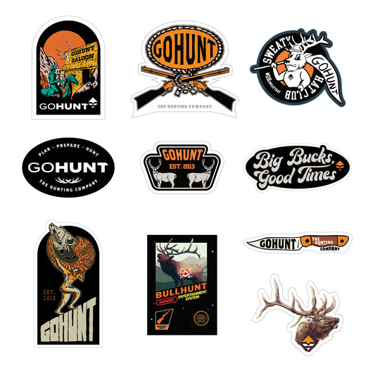 GOHUNT Stickers 10 Pack