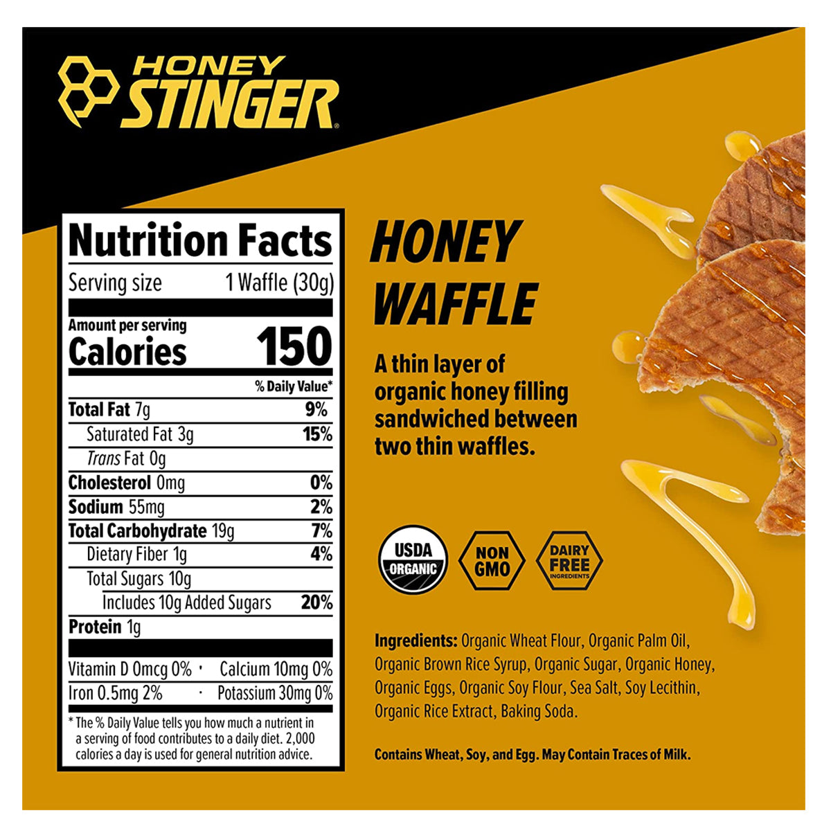 Honey Stinger Waffles in Honey by GOHUNT | Honey Stinger - GOHUNT Shop