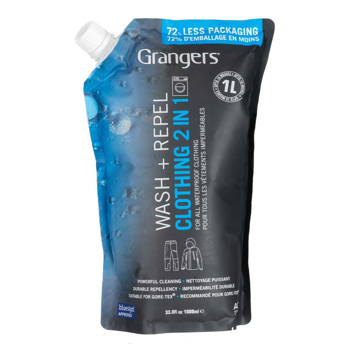 Grangers Wash + Repel Clothing 2 in 1 1 L Pouch in  by GOHUNT | Grangers - GOHUNT Shop