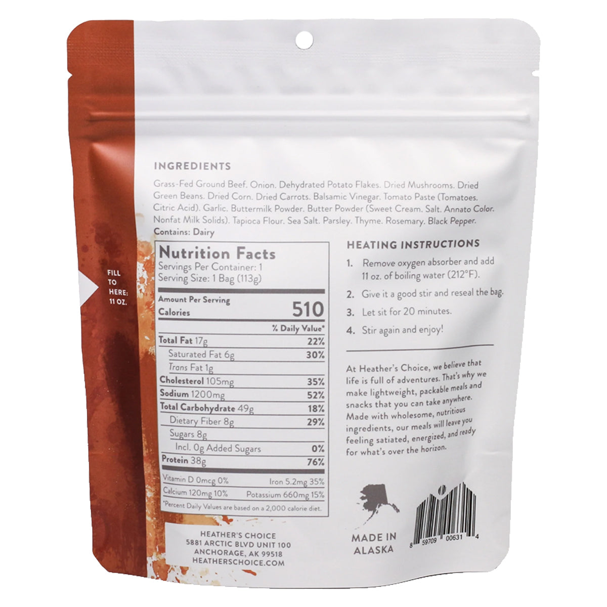 Heather's Choice Grass-Fed Beef Shepherd's Pie Dinner