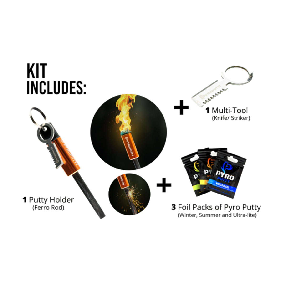 Pyro Putty MINI Mega Inferno Ferro Rod