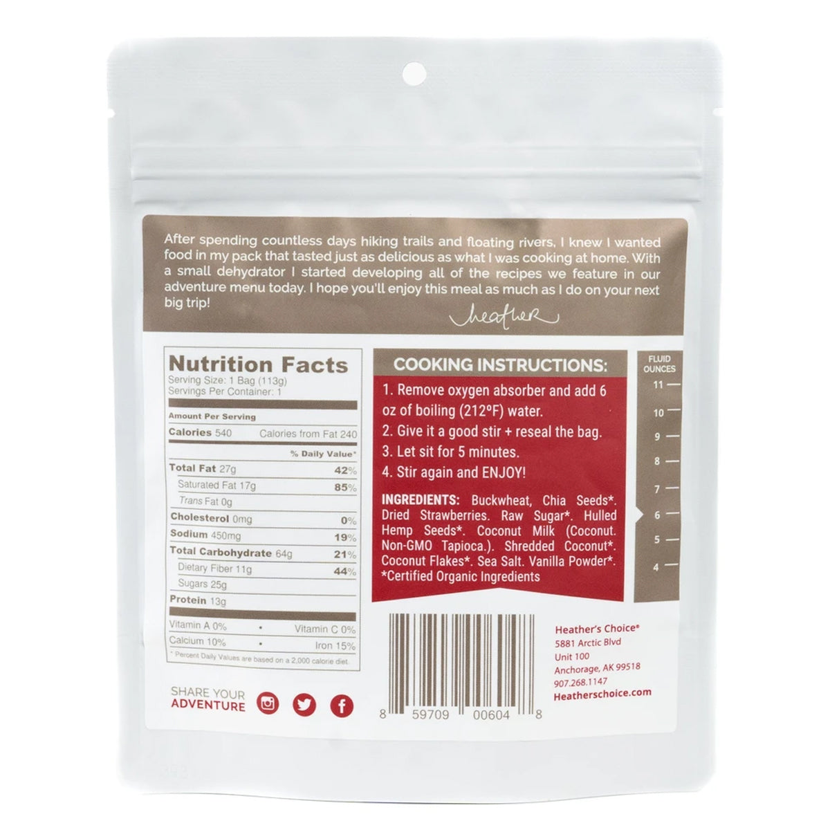 Heather's Choice Strawberry Vanilla Breakfast