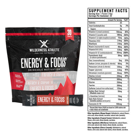 Another look at the Wilderness Athlete Energy & Focus Packets