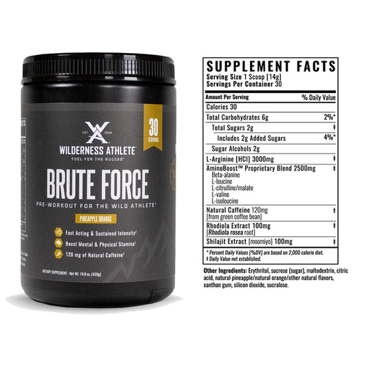 Another look at the Wilderness Athlete Brute Force Pre Workout