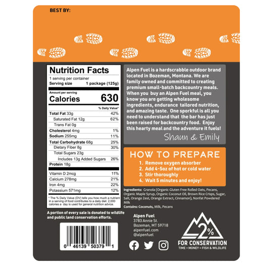 Another look at the Alpen Fuel Orange Pecan Breakfast Granola