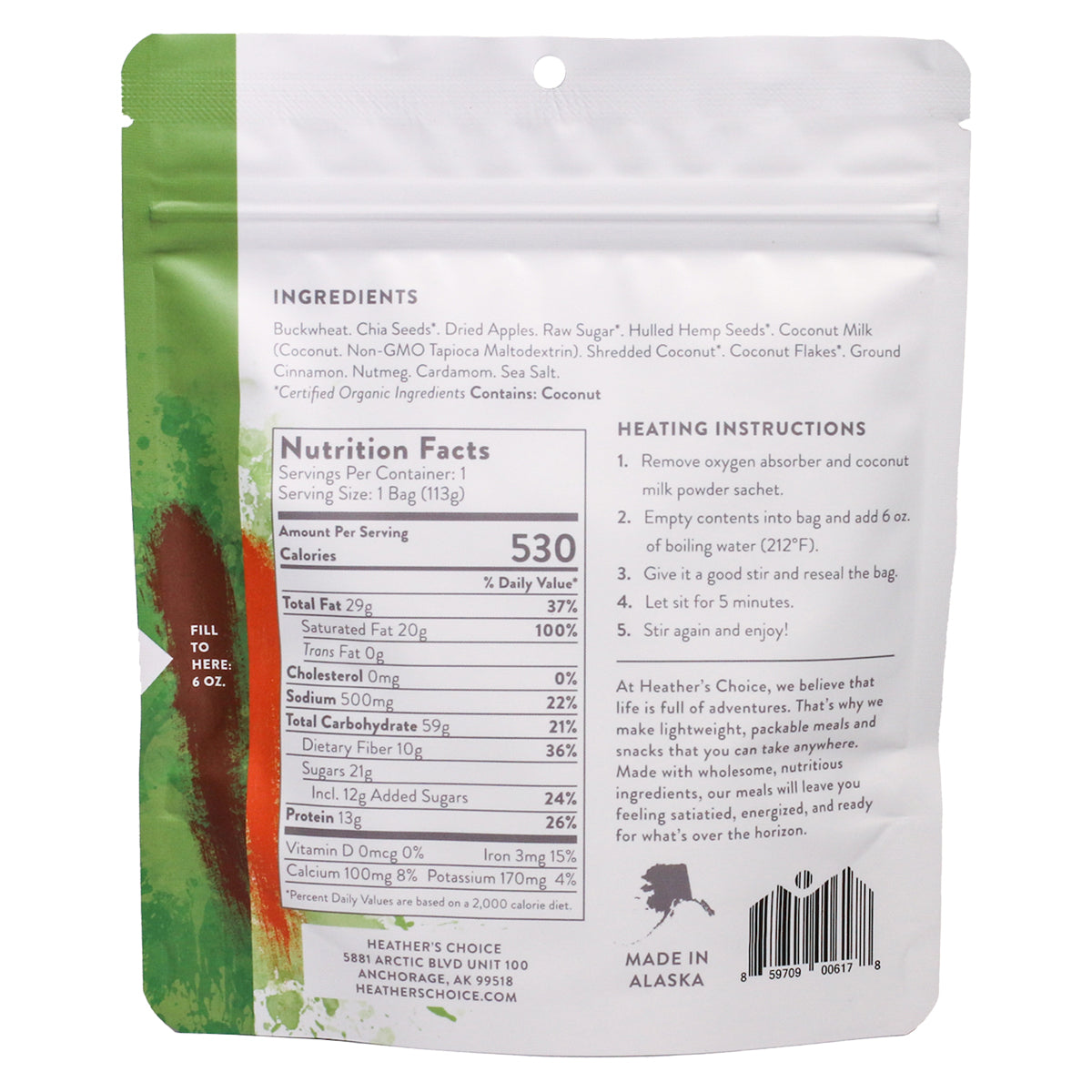 Heather's Choice Apple Pie Buckwheat Breakfast