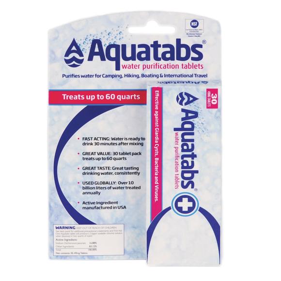 Aquatabs Purification Tablets - 30 Pack in Aquatabs Purification Tablets - 30 Pack by MSR | Camping - goHUNT Shop by GOHUNT | MSR - GOHUNT Shop