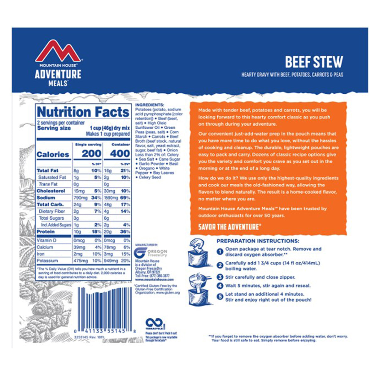 Mountain House Beef Stew in Mountain House Beef Stew - goHUNT Shop by GOHUNT | Mountain House - GOHUNT Shop