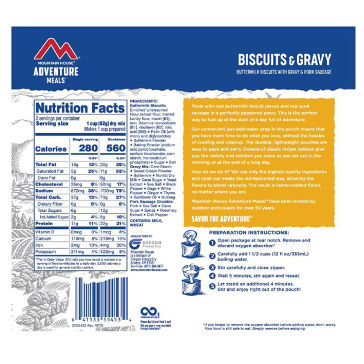 Mountain House Biscuits & Gravy - goHUNT Shop