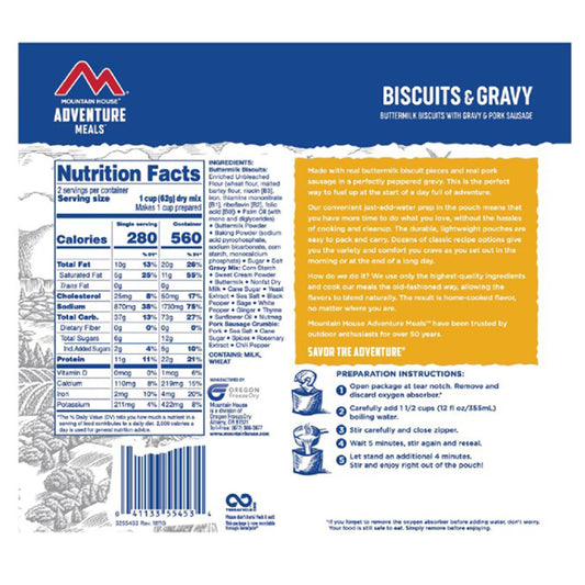 Another look at the Mountain House Biscuits & Gravy