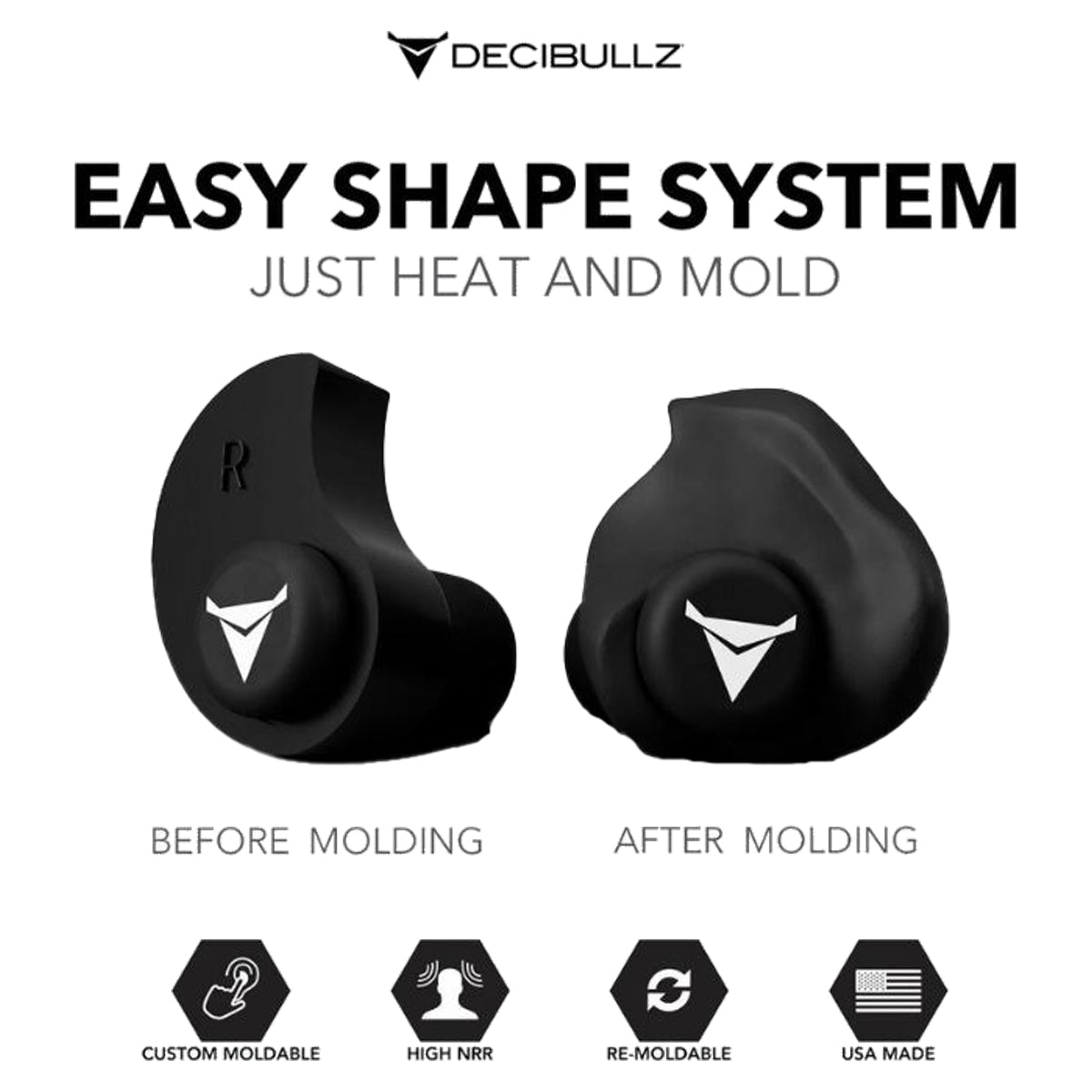 Decibullz Custom Molded Earplugs in  by GOHUNT | Decibullz - GOHUNT Shop