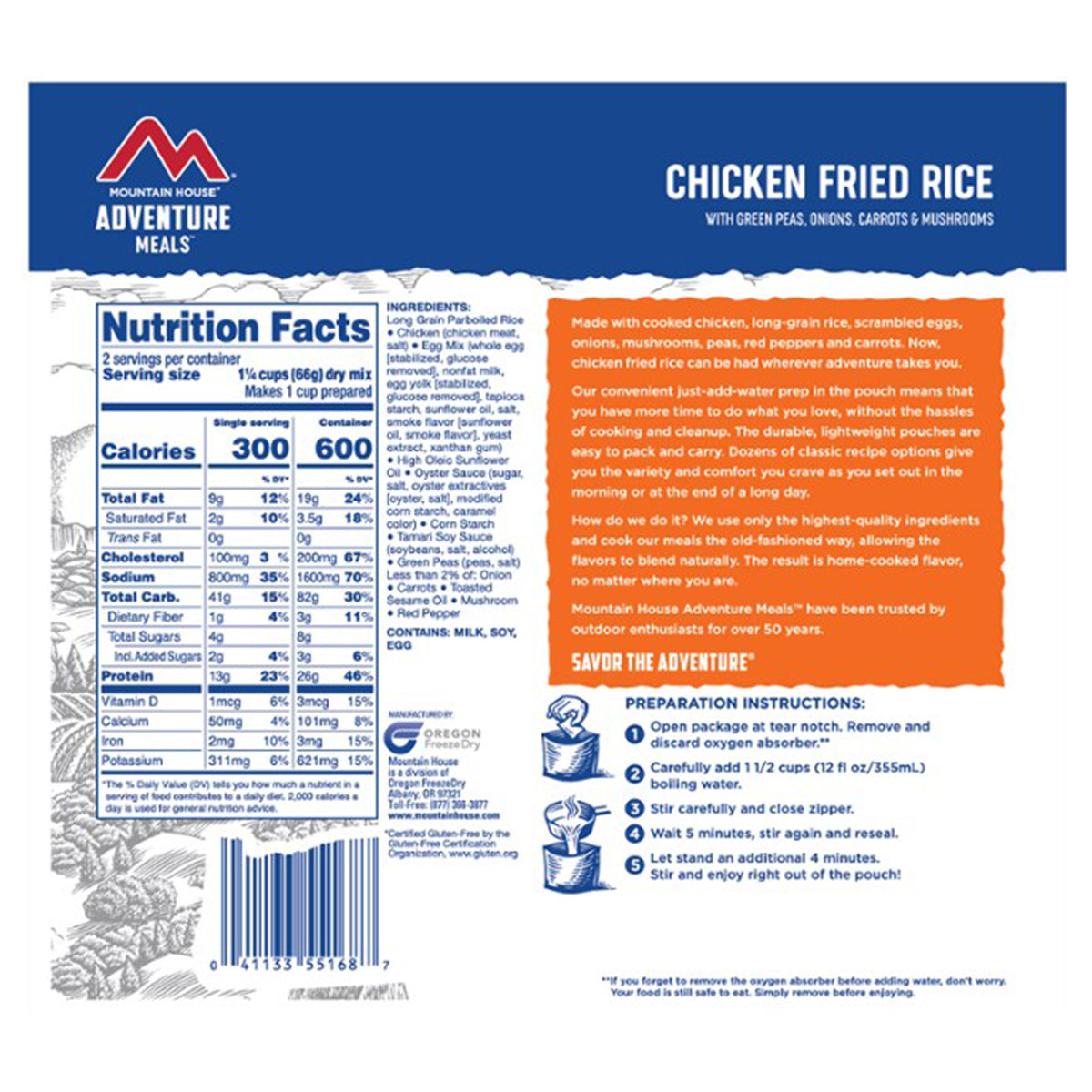 Mountain House Chicken Fried Rice with Vegetables by Mountain House | Camping - goHUNT Shop