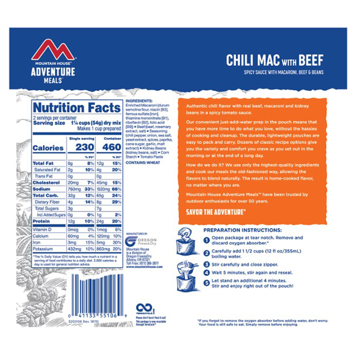 Mountain House Chili Mac with Beef - goHUNT Shop