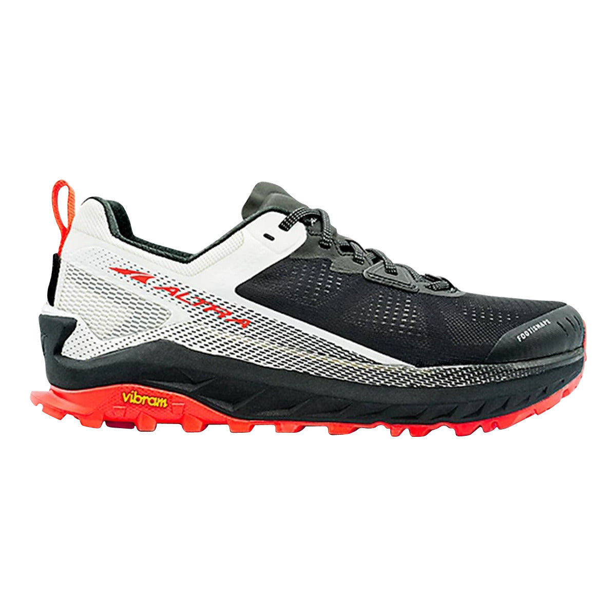 Altra Olympus 4 Trail Running Shoes Mens 10 Black Red Vibram AL0A4VQM010 Altra Olympus 4 AL0A4VQM010 Sport Shoes Trail Running Black  main image 4