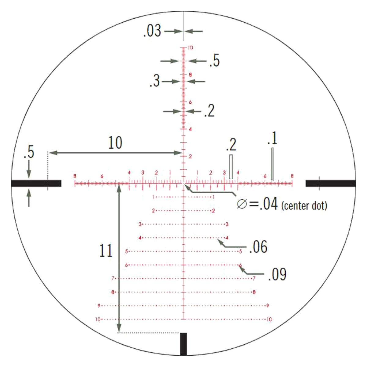 Vortex Strike Eagle 3-18x44 FFP EBR-7C MRAD Riflescope