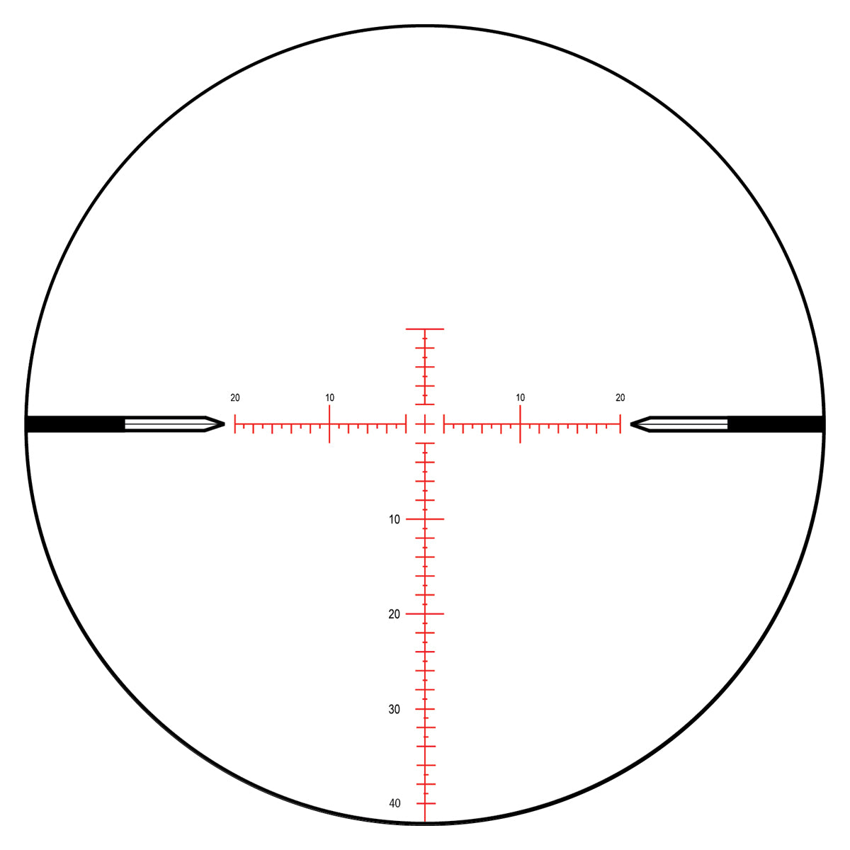 Nightforce NX8 2.5-20X50mm F1 ZeroStop™ .250 MOA DigIllum™ PTL MOAR™ (C622)