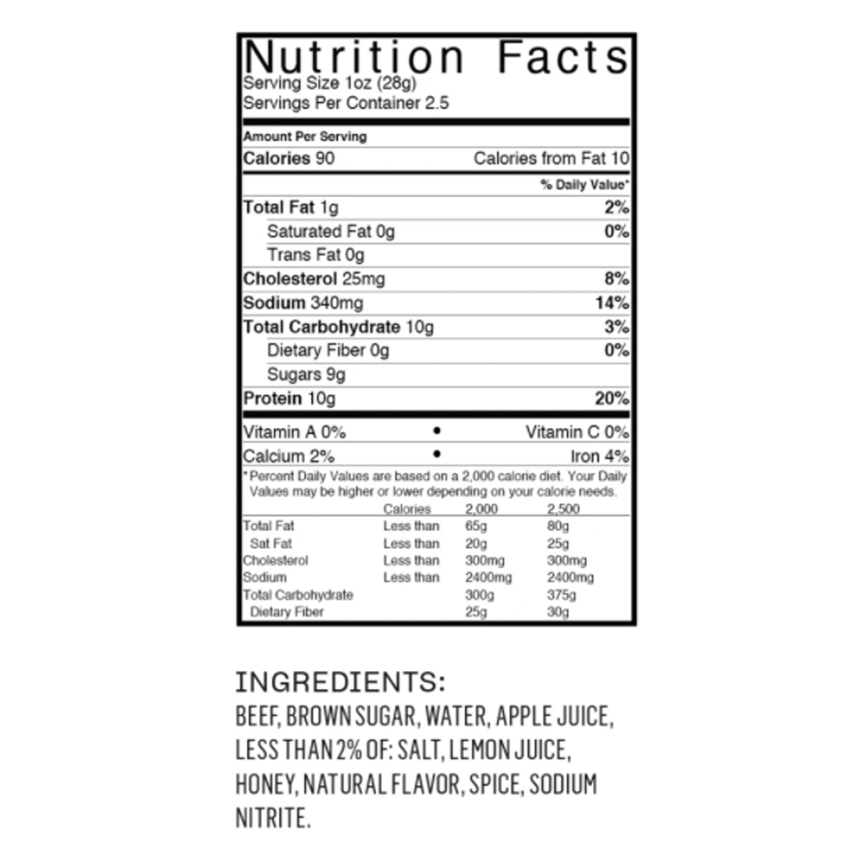 Anthem Snacks Peppered Beef Jerky