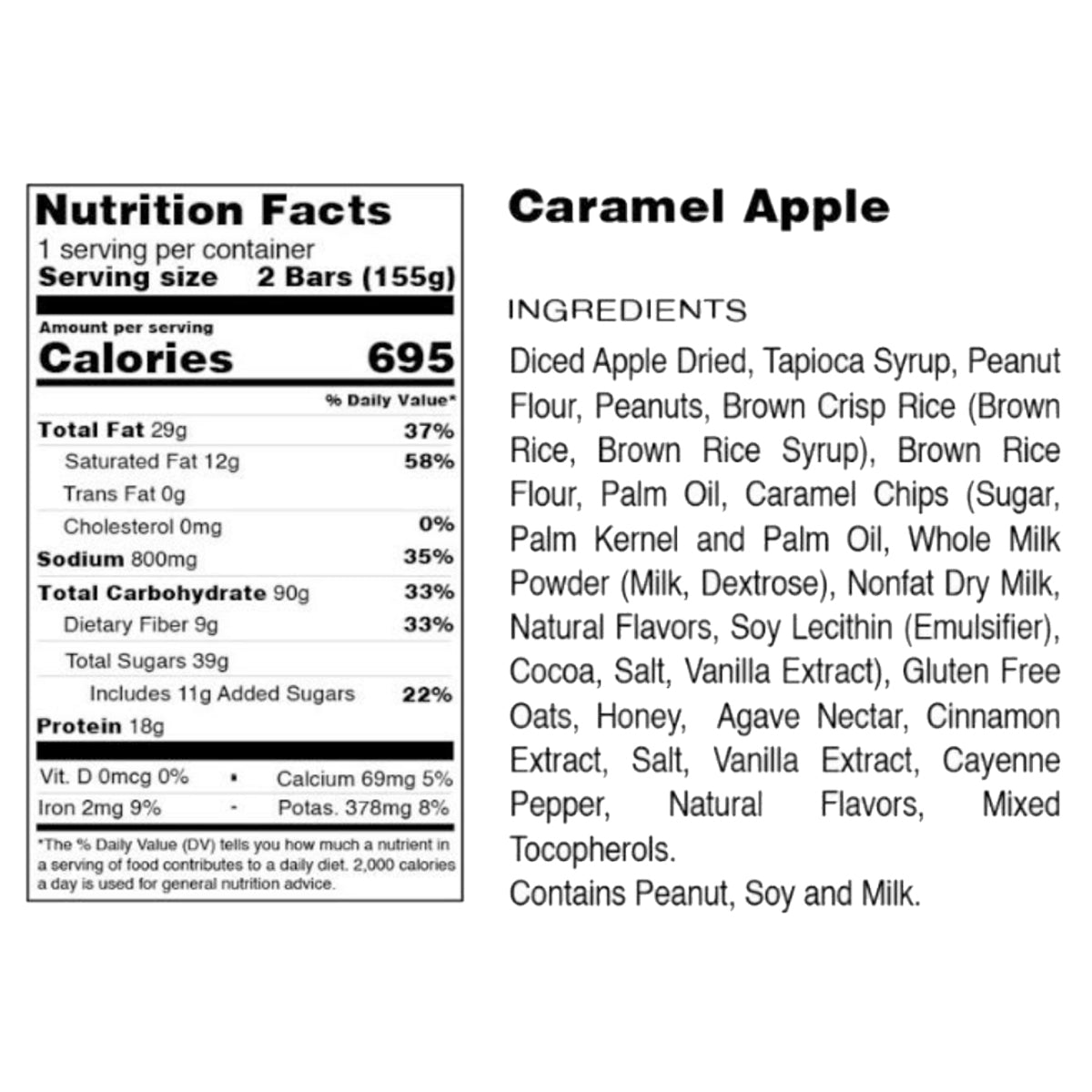 Greenbelly Meals Spiced Caramel Apple Bars