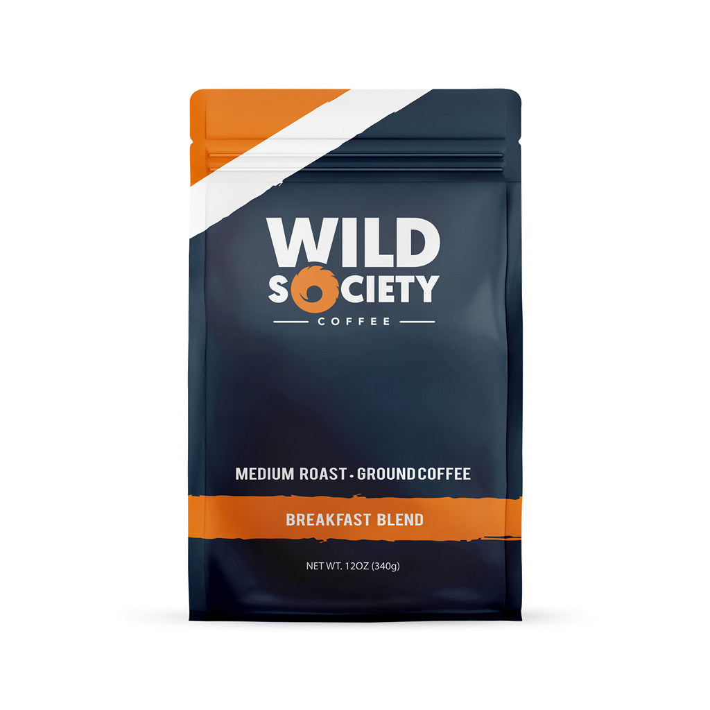 Wild Society Coffee Breakfast Blend Medium Roast Ground