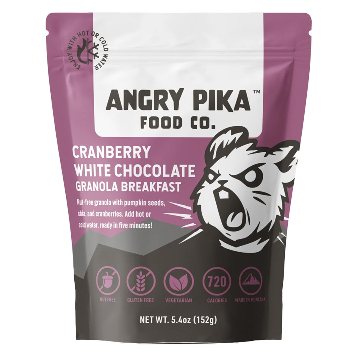 Angry Pika Food Co. Cranberry White Chocolate Breakfast Granola