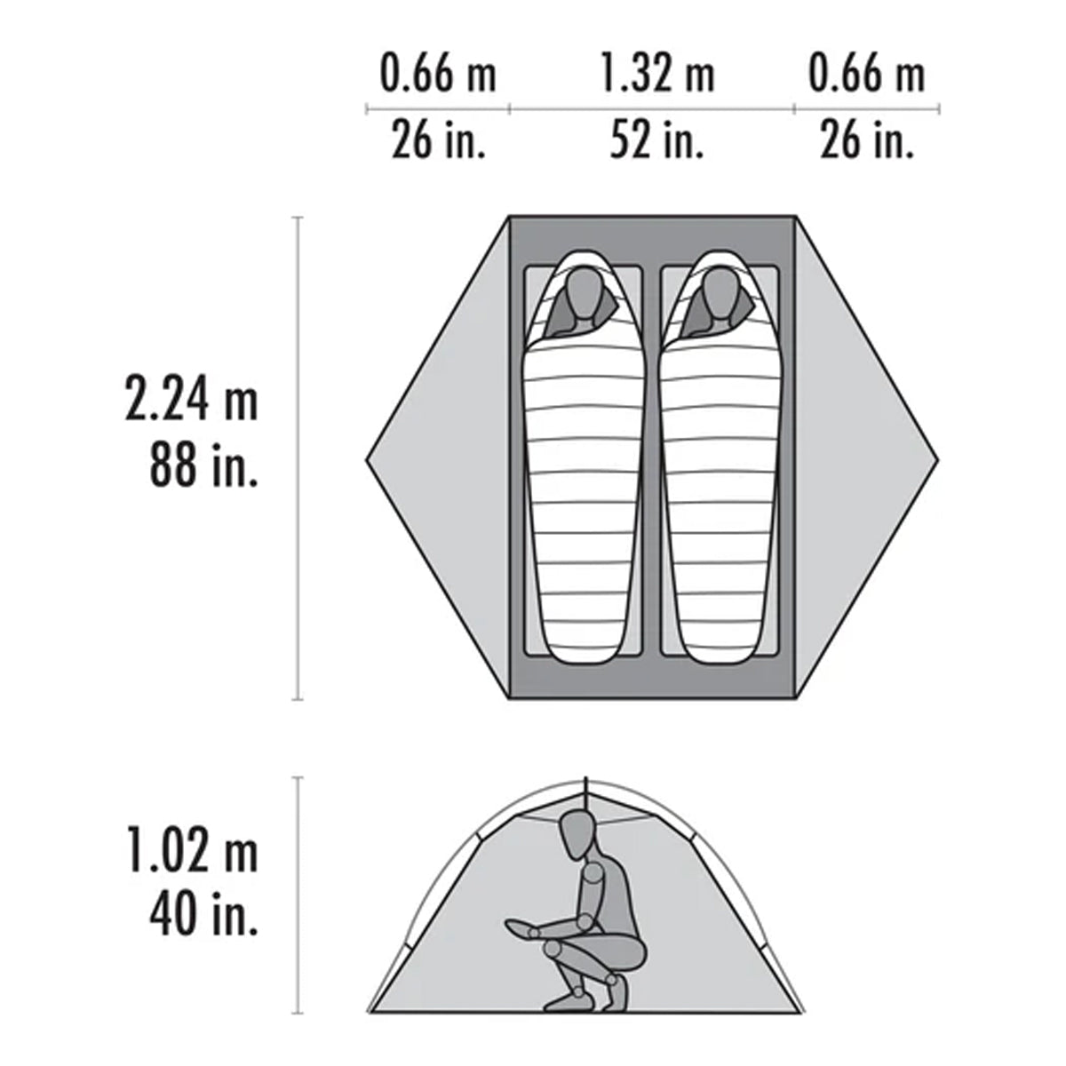 MSR Hubba Hubba HD 2P Tent in  by GOHUNT | MSR - GOHUNT Shop