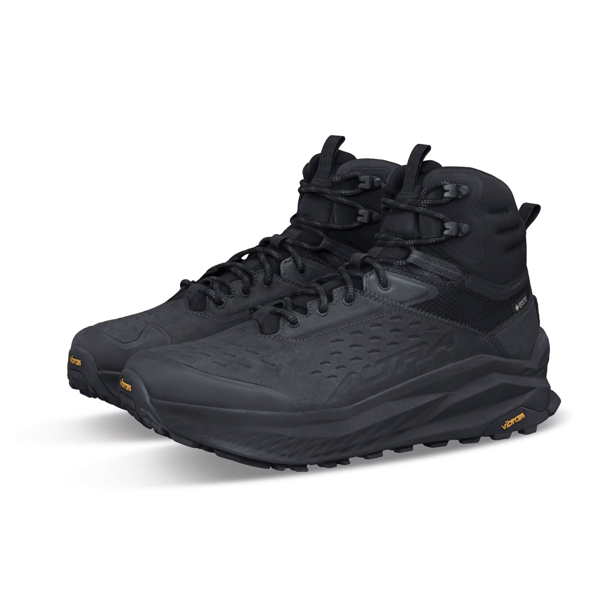 Altra Olympus 6 Hike Mid GTX in Black by GOHUNT | Altra - GOHUNT Shop