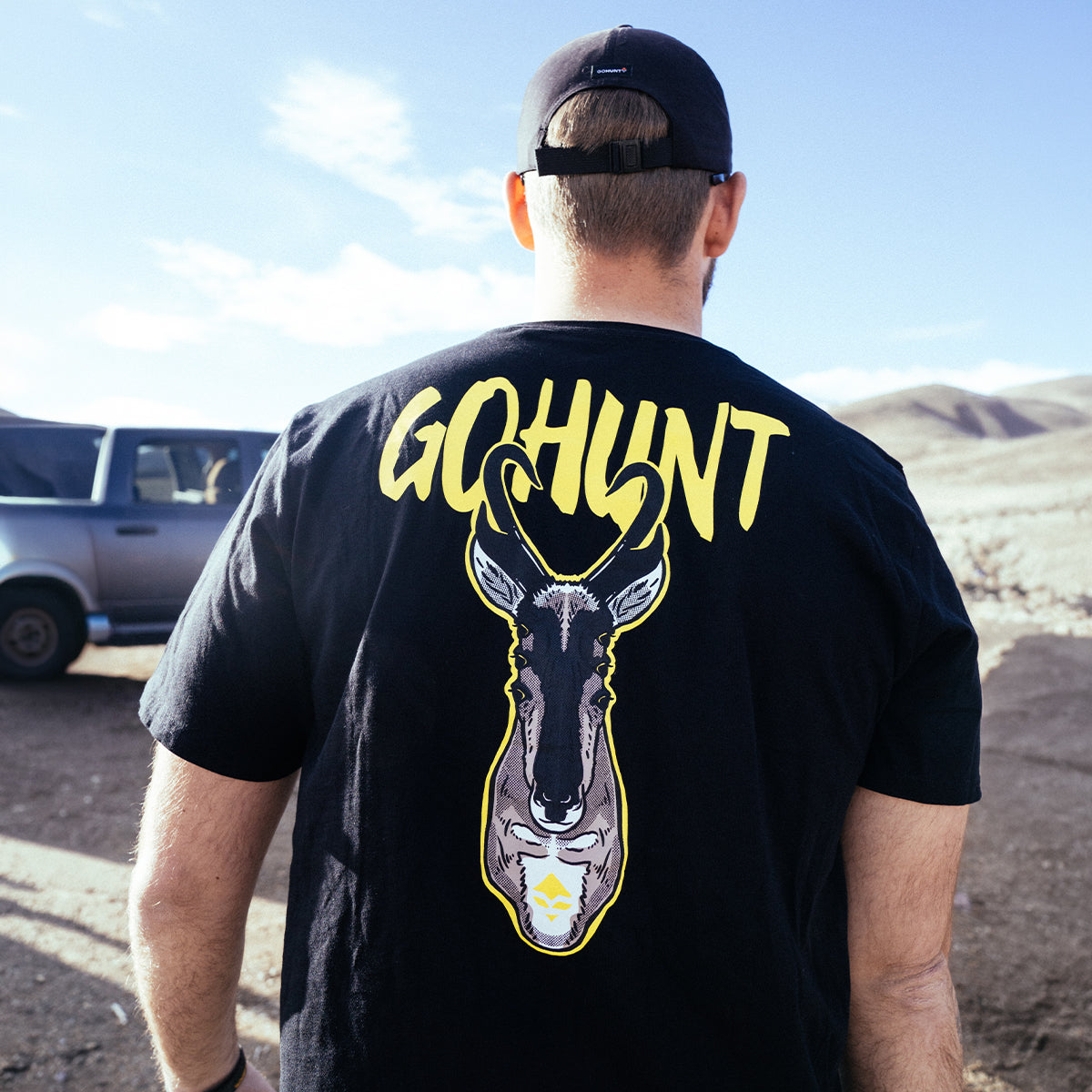 GOHUNT Antelope Eyes T-Shirt in Black by GOHUNT | GOHUNT - GOHUNT Shop