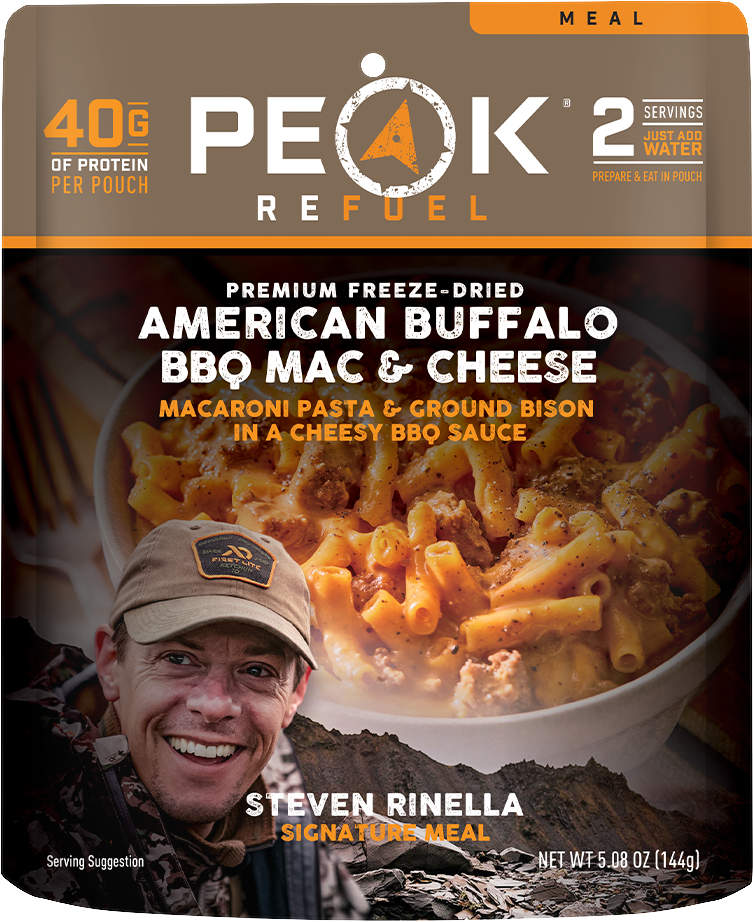 Peak Refuel Steven Rinella American Buffalo BBQ Mac & Cheese