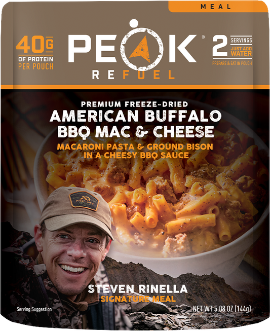 Peak Refuel Steven Rinella American Buffalo BBQ Mac & Cheese