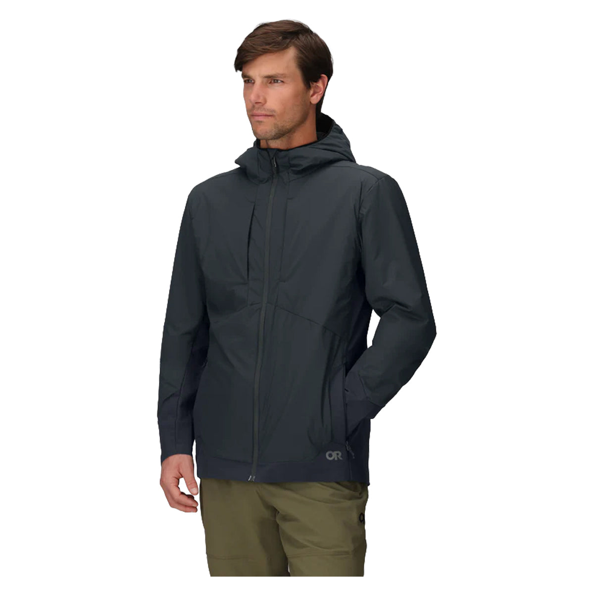 Outdoor Research Men's Shadow Hybrid Hoodie in Black by GOHUNT | Outdoor Research - GOHUNT Shop