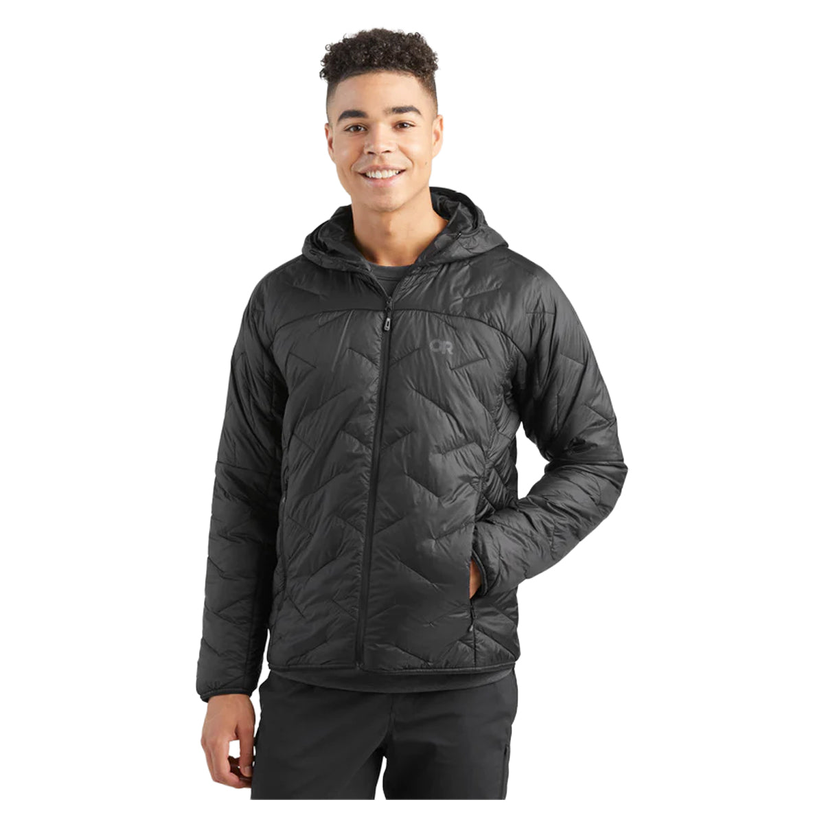 Outdoor Research Men's SuperStrand LT Hoodie in Black by GOHUNT | Outdoor Research - GOHUNT Shop