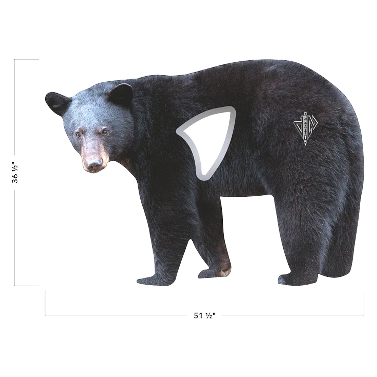 Deadnuts Outdoors 2D Black Bear Broadside Target