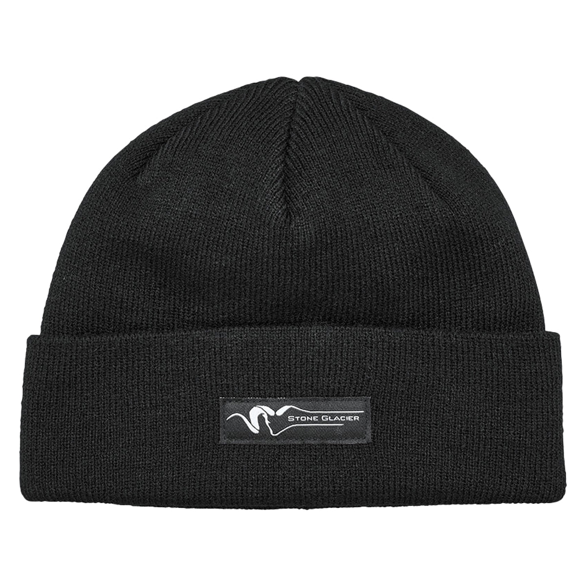 Stone Glacier Bluff Knit Cuffed Beanie in Black by GOHUNT | Stone Glacier - GOHUNT Shop