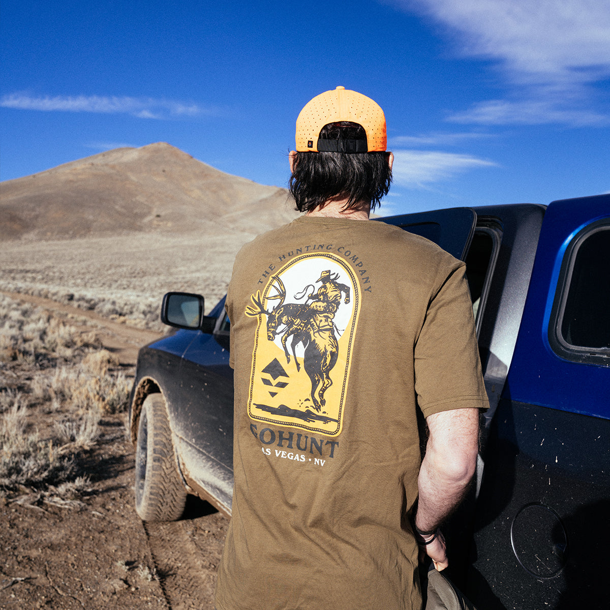 GOHUNT Bucking Buck T-Shirt in Olive by GOHUNT | GOHUNT - GOHUNT Shop