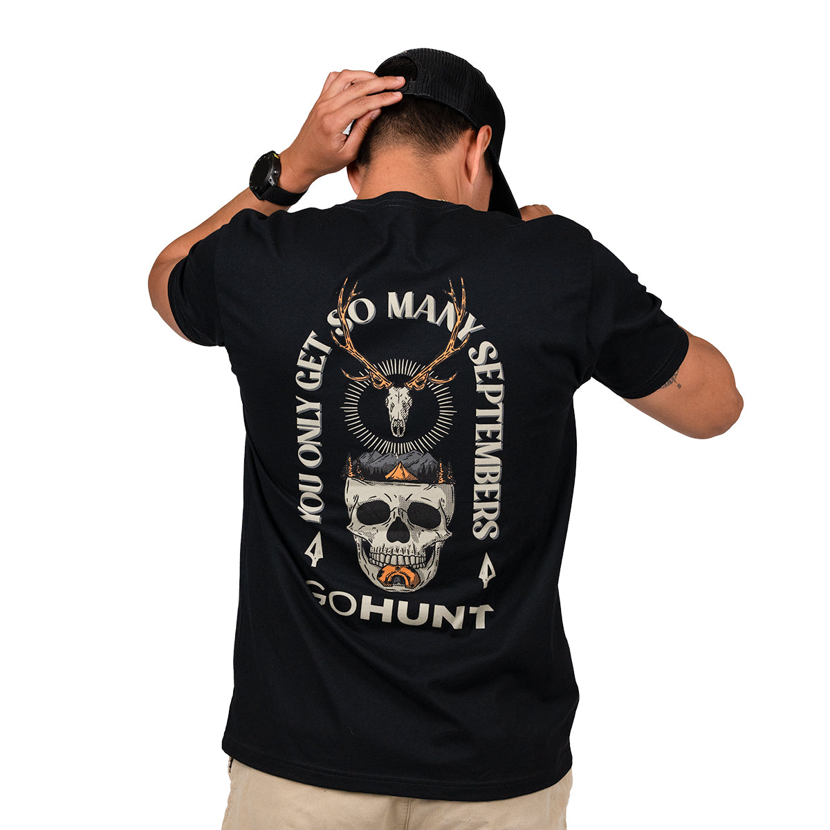 GOHUNT Bugle Skull T-Shirt in  by GOHUNT | GOHUNT - GOHUNT Shop