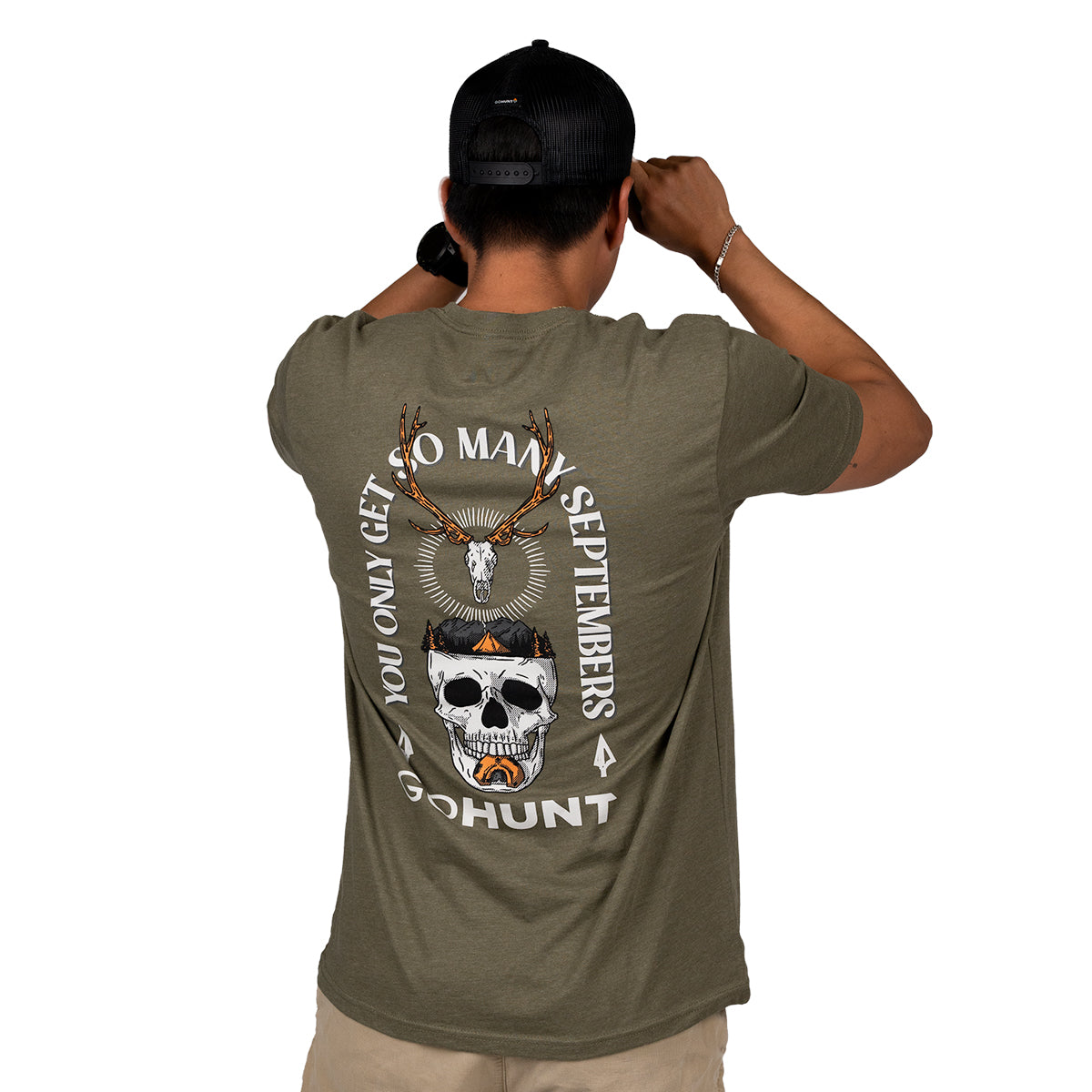 GOHUNT Bugle Skull T-Shirt in  by GOHUNT | GOHUNT - GOHUNT Shop