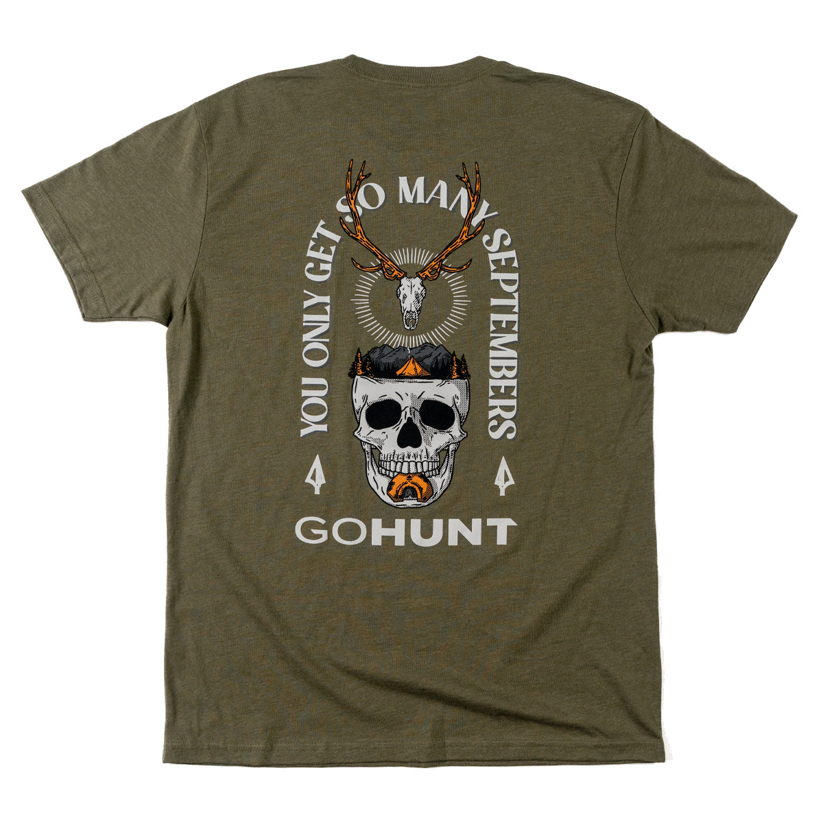 GOHUNT Bugle Skull T-Shirt in  by GOHUNT | GOHUNT - GOHUNT Shop