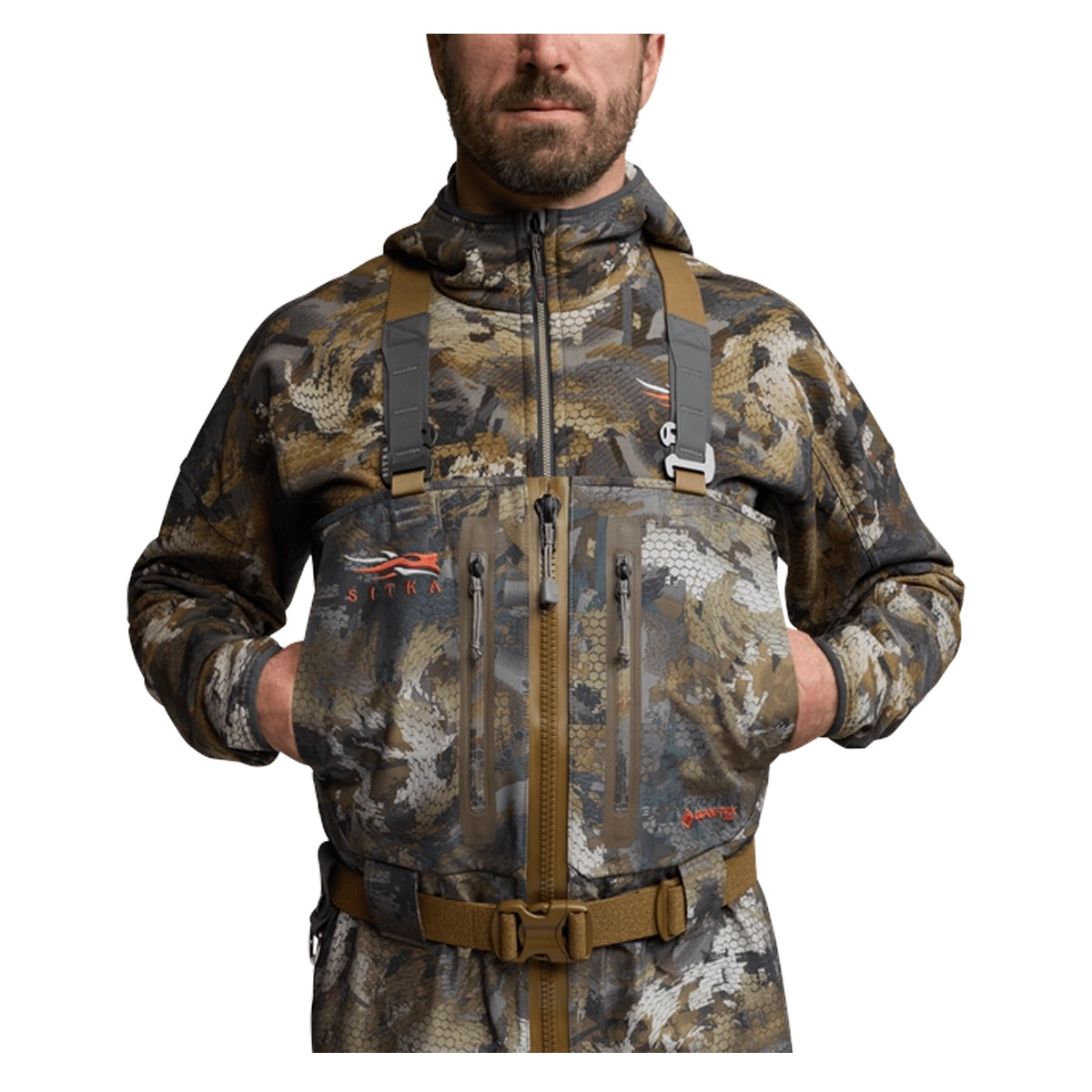 Sitka Delta Pro Zip GTX Wader in Optifade Timber by GOHUNT | Sitka - GOHUNT Shop