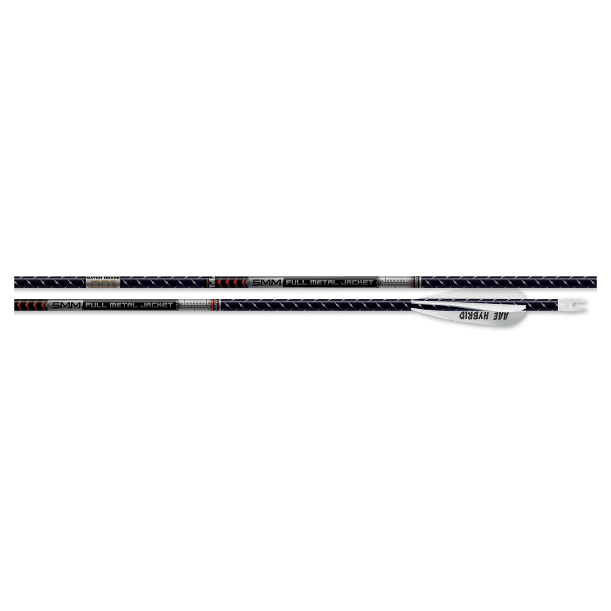 Easton FMJ 5MM Match Grade Pro Shop Series Pre-Fletched Arrow Shafts - 6 Count in  by GOHUNT | Easton - GOHUNT Shop
